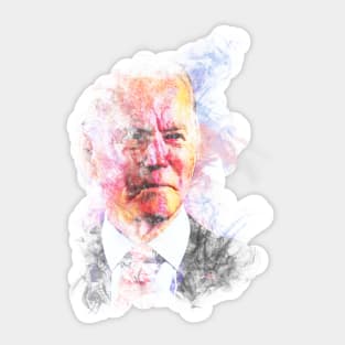 Joe biden pop art illustration Sticker